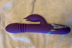 Selling: Enchanted Kisser Thrusting Rabbit Vibe In Purple