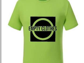 Sale retail: T shirt empty clothes 