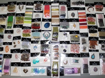 Liquidation/Wholesale Lot: 50 Packages of Jewelry Making Supplies & Beads 