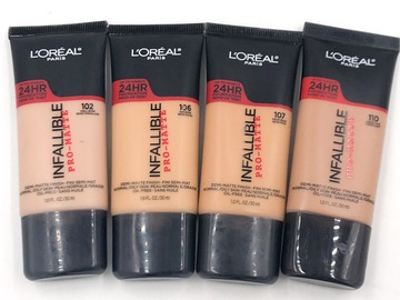 Liquidation/Wholesale Lot: 12 L’Oréal Infallibe Pro-Matte Liquid Foundations