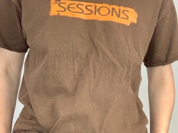 Selling: "Sessions" Tee with Wide Scoop Neck