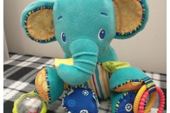 Selling with online payment: Bright Starts Bunch O Fun Elephant Kid's Soft Plush Crinkle Toy