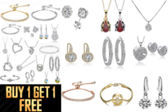 Liquidation/Wholesale Lot: Buy 1 Get 1 Free-100 pcs Swarovski Elements Jewelry LOTS STYLES