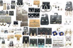 Liquidation/Wholesale Lot: 200 pair Name Brands + Designer Earring Lot -lots different style