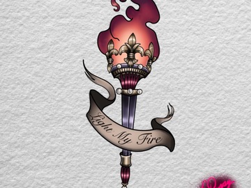 Tattoo design: Light My Fire