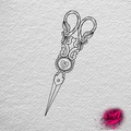 Tattoo design: Vintage Scissors 