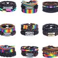 Liquidation/Wholesale Lot: 27Pcs Adjustable Rainbow Fashion Bracelets