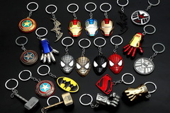 Liquidation/Wholesale Lot: 50Pcs Captain America Iron Man Keychain Pendant