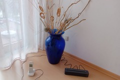 Biete Hilfe: Blumenvase (Bodenvase) blau 