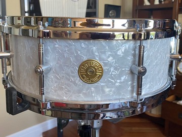 Selling with online payment: Reduced $450 '03 Gretsch 120th Ann. 5"x14" White Pearl