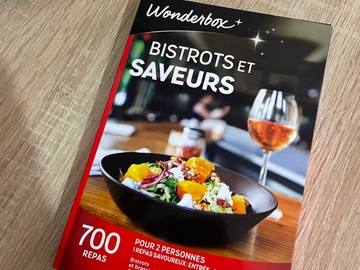 Vente: Coffret Wonderbox "Bistrots et Saveurs" (39,90€)