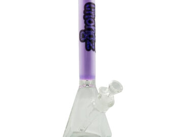  : Chongz “Noza Supreme” 36cm Glass Bong – Milk Purple