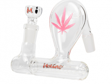 Post Now: Stemless Inline Pre-cooler with Engraved Pink Leaf