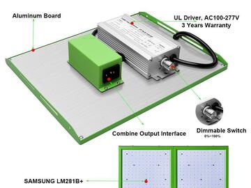 Post Now: ECO Farm ECOG 100W Quantum Board con Chips Samsung 281B Luz LED
