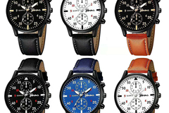 Liquidation/Wholesale Lot: 18 Pieces Fashion Business Men's Quartz Watches