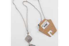 Liquidation/Wholesale Lot: Dozen Ornate Silver Pendant Necklaces $180 Value