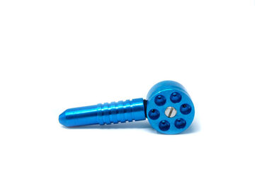  : 6 Shooter Revolver Pipe – Blue