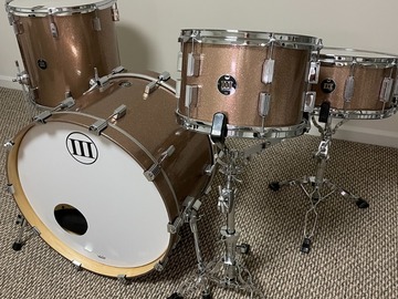 Selling with online payment: WFLIII Drums 5 Piece Shell Pack / Caribbean Sand Lacquer Finish
