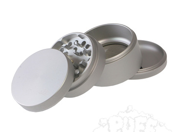 Post Now: Puff Grinder 4pc 2.5" Silver