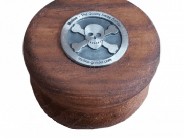 Post Now: Wooden Grinder – Skull Logo