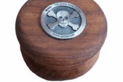  : Wooden Grinder – Skull Logo