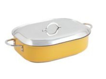  : Bon Chef 60023CFCLDYELLOW Classic Country 5 Quart Oblong Pan with