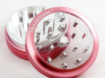 Post Now: Sharpstone Grinder Clear Top 2pc Pink Size: 2.2"