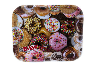 Post Now: RAW metal rolling trays – Large, Donut