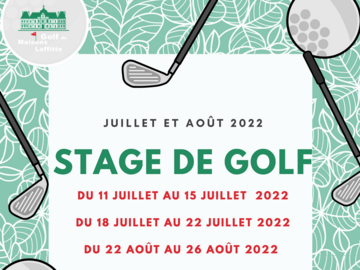 Actualité: Golf camps for the summer holidays / stages de golf 