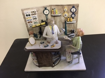 Selling with online payment: Vintage Italian Eye Doctor Figurine by Longo Cerva