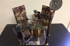 Selling with online payment: Large Metal Eye Doctor Figurine by Joseph Romano - MAKE OFFER!