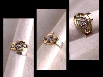 Vente au détail: Bague inspiration étrusque 