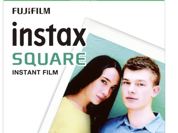 Ilmoitus: Fujifilm Instax Square valokuvapaperi (20 kpl, valkoinen kehys)