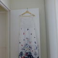 Vente: Robe d'été blanche fleurie