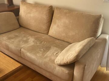 Biete Hilfe: Sofa Zweisitzer Velours 