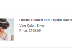 Myydään (Yksityinen): Ornate Beaded and Crystal Hair Vine