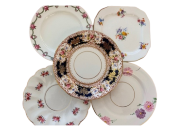 Vente: 5 English vintage plates