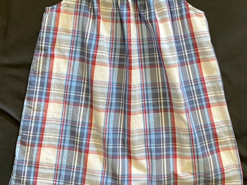 Selling with online payment: $78 Bella Bliss 6 6X Ruby Dress Blue Red Plaid Yoke Angel Wings 