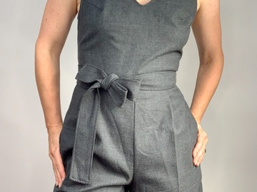 Selling: Wool Blend Cropped Cut-out Jumpsuit