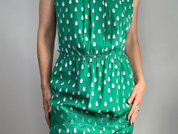 Selling: Birdie Print Sundress with Lace Trim