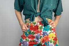Selling: High Waist Floral Print Vintage Shorts