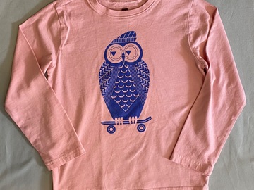 Selling with online payment: Tea Collection 7 Nepal Skater Owl Tee T Shirt Top Pink Purple 