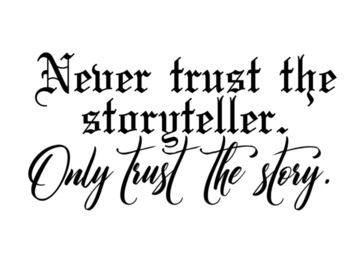 Tattoo design: Never trust the storyteller