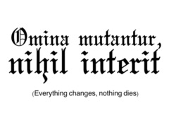 Tattoo design: Everything changes, nothing dies