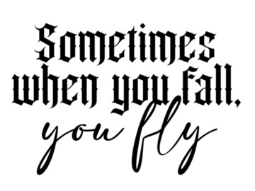 Tattoo design: You fly