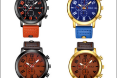 Buy Now: 100PCS Luxury Leather Quartz Watches for Men