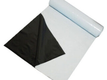 Post Now: Black & White Poly 6 mil 100ft/Roll