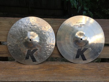 Selling with online payment: Zildjian 14 K Custom Session Hi Hats 1107 grams & 970 grams