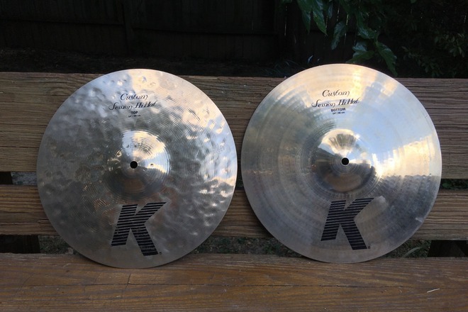 140 OBO Zildjian 14 K Custom Session Hi Hats 1107 970 grams DrumSellers