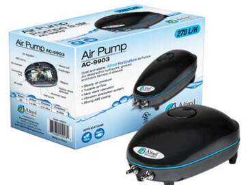 Post Now: Alfred, 2 Outlet Air Pump, 270L / H 4W